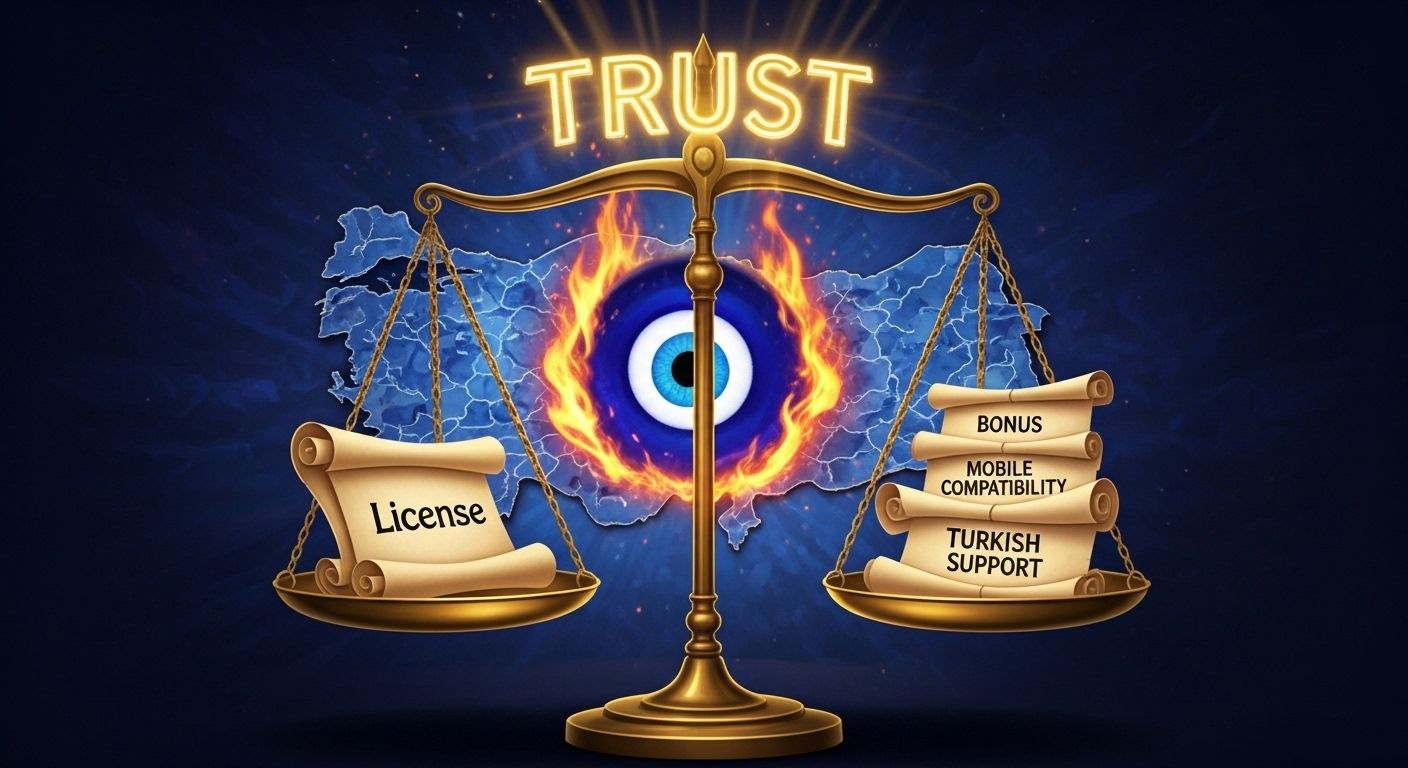 Lisans, bonus ve güven unsurlarını simgeleyen görsel konsept