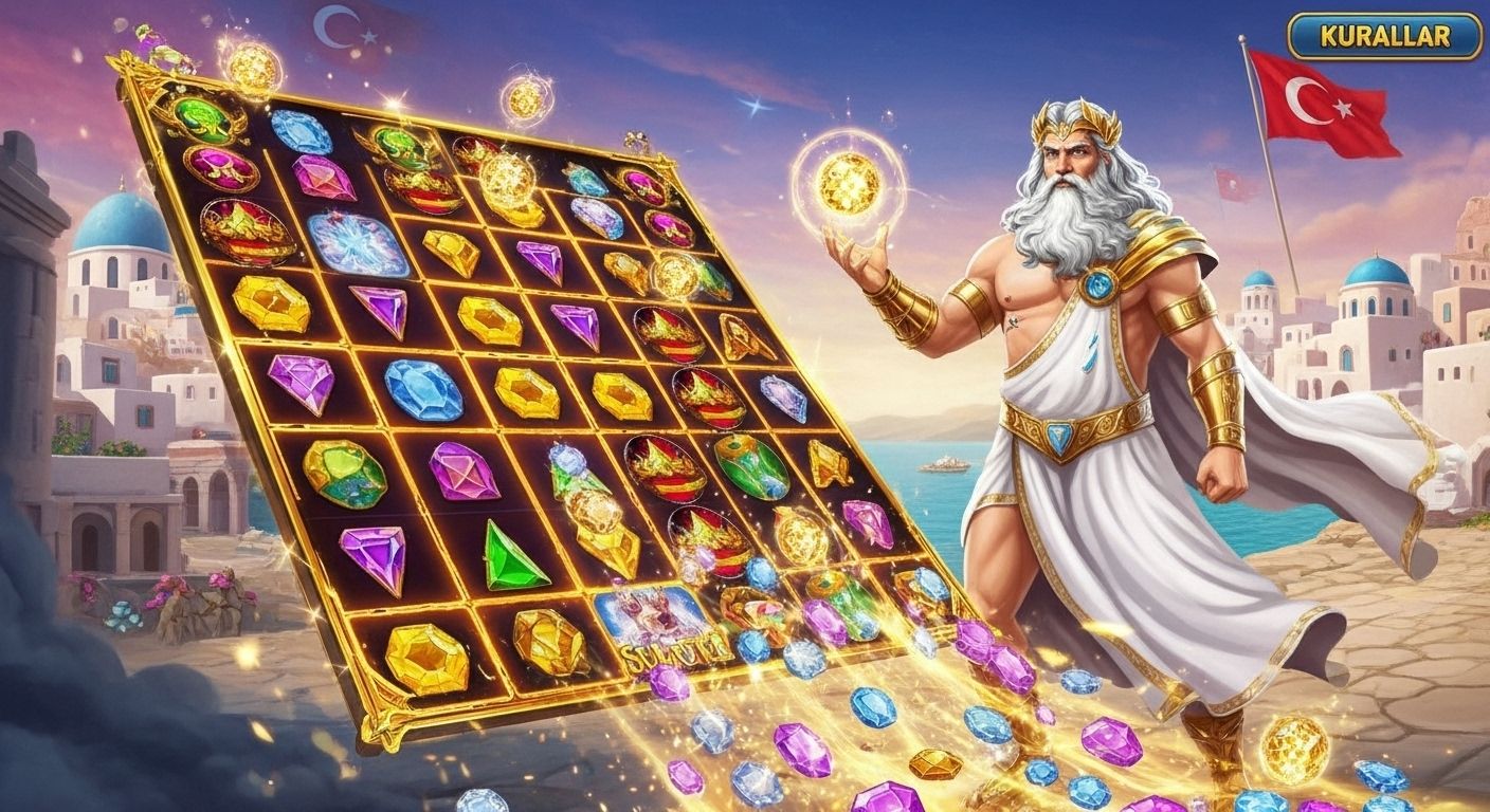 Slot oyun ızgarasında hareketli semboller ve çarpan efektleri